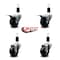 Service Caster 3'' Soft Rubber Swivel 1-3/8'' Expanding Stem Caster Set 2 Total Lock Brakes, 4PK SCC-EXTTL20S314-SRS-2-S-2-138 - alternate 5